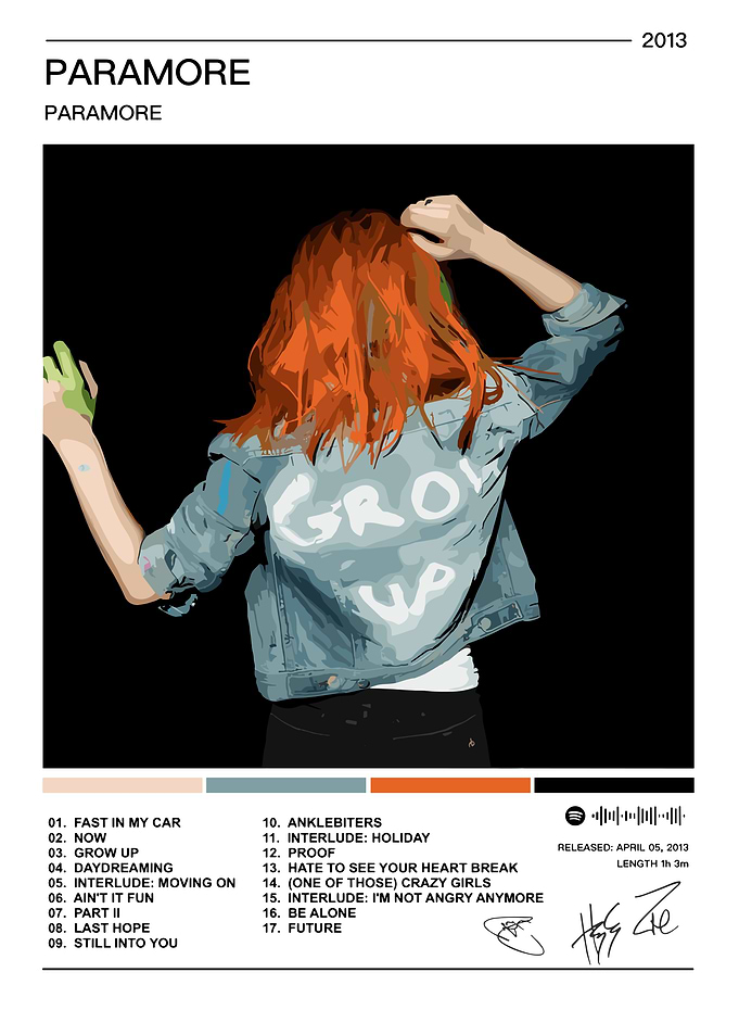 Paramore Album Cover Art