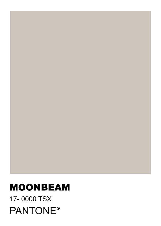Pantone Moonbeam Color Swatch