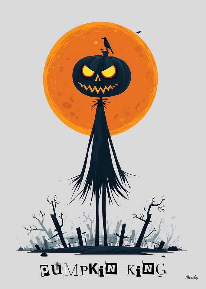Pumpkin King — Spooky Halloween Art