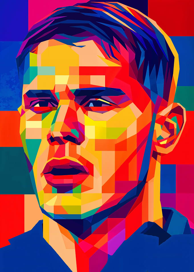 Colorful Portrait of Micky van der Ven