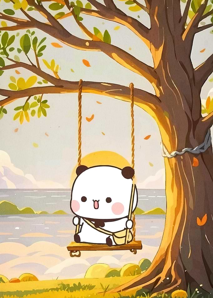 Cute Panda Swing