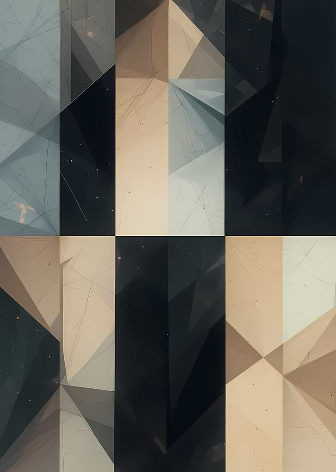 Abstract Geometric Pattern in Neutral Tones
