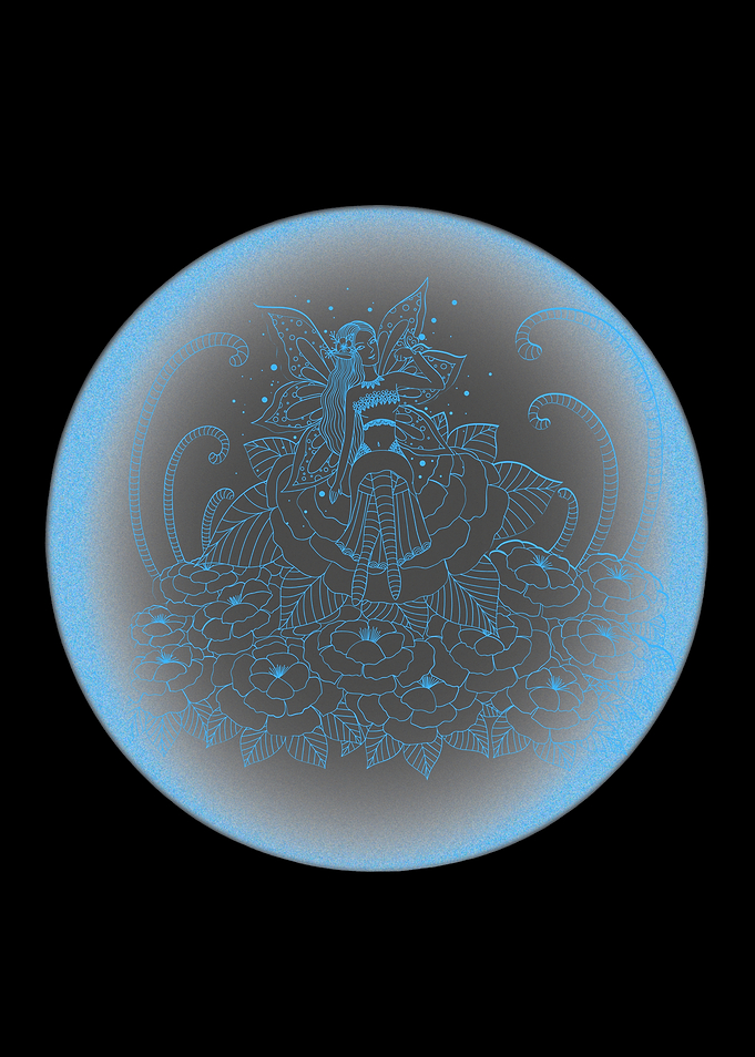 Fairy on Roses in a Bubble