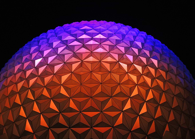 spaceship earth dome at epcot