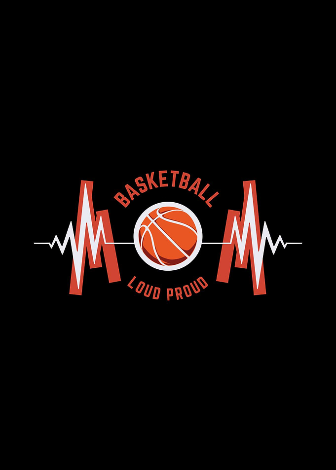 Basketball Mom Loud Proud Graphic