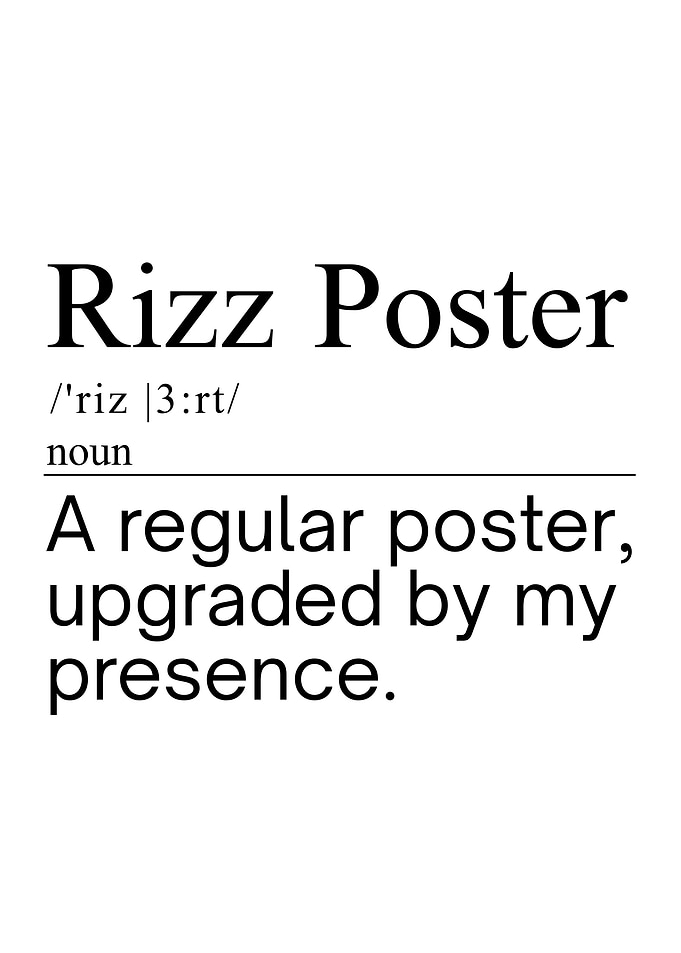 Rizz Poster Definition