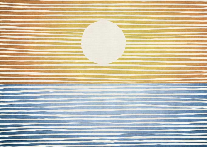 Abstract Seascape Sun over the Sea