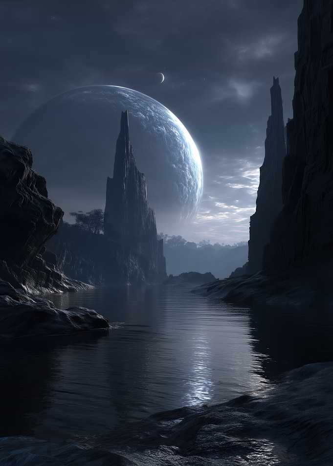 Alien Exoplanet Landscape