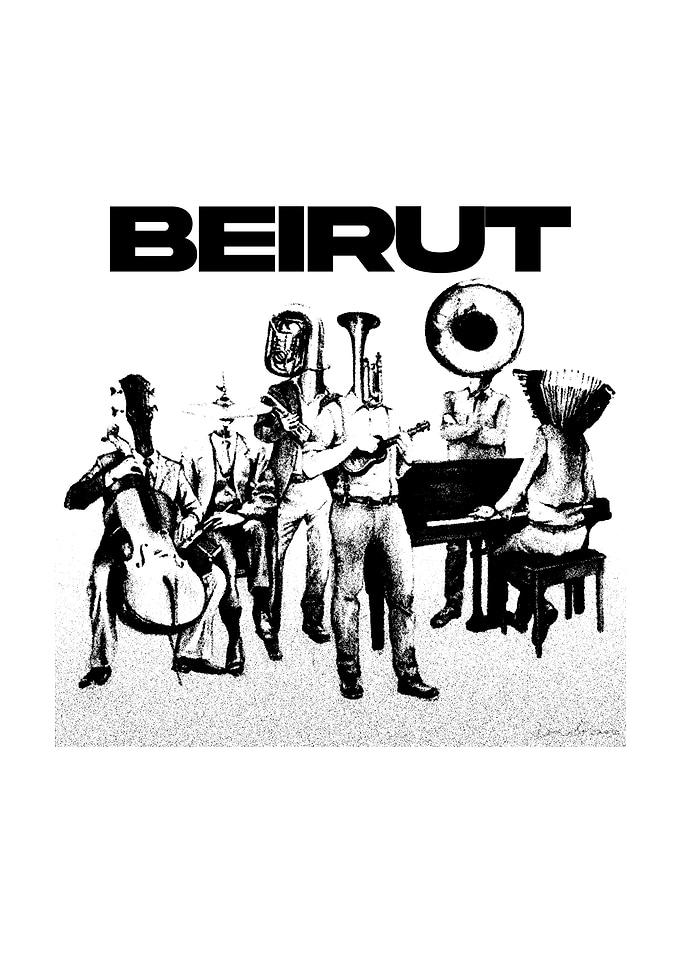 Band Musical Instruments Black and White