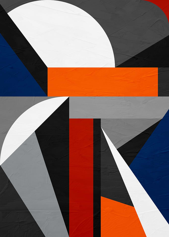 Abstract Geometric Shapes Art