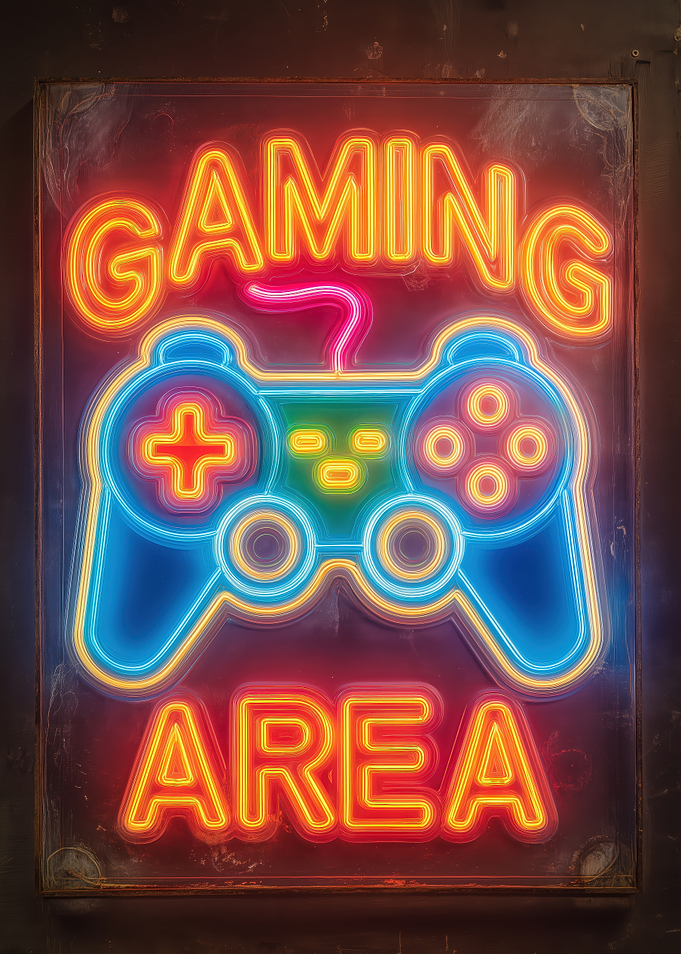 Gaming Area Neon Sign