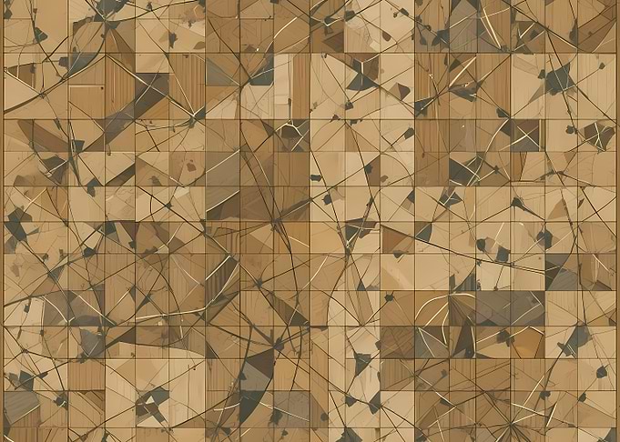 Abstract Geometric Pattern in Earth Tones