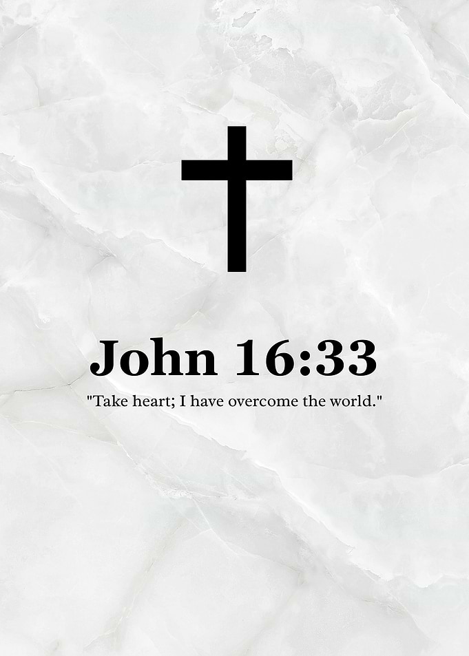 John 16:33 Bible Verse Art