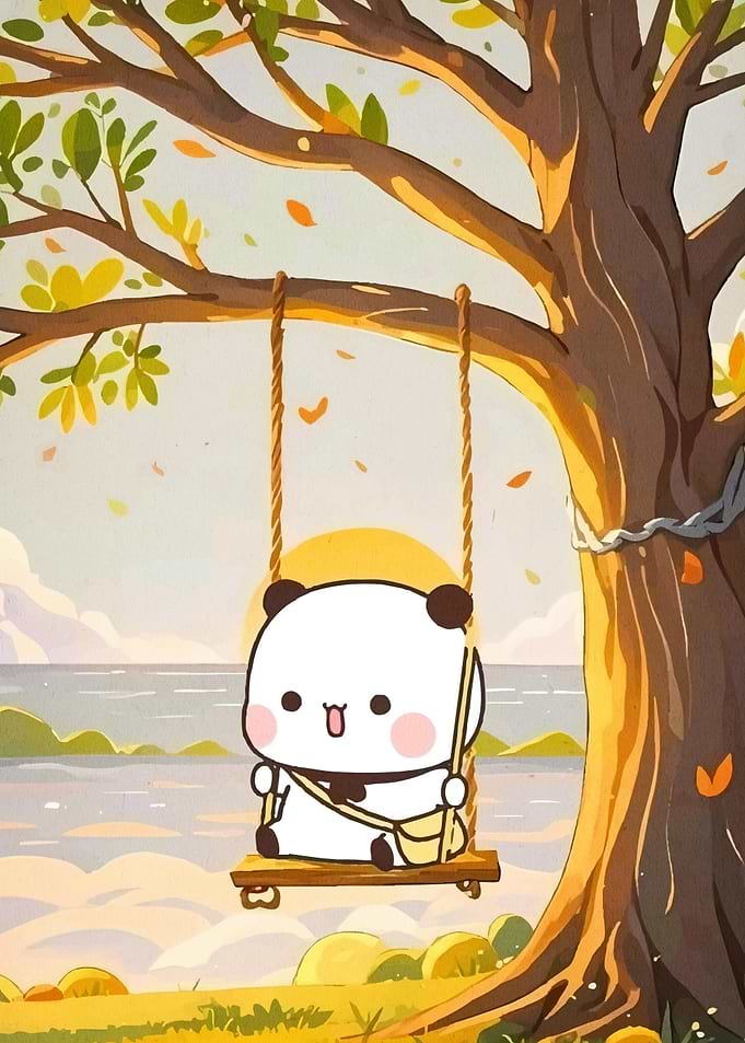 Cute Panda Swing