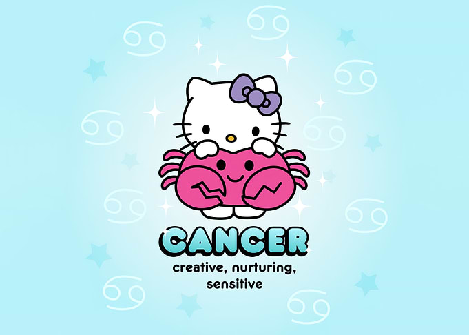 Hello Kitty Cancer Zodiac Sign