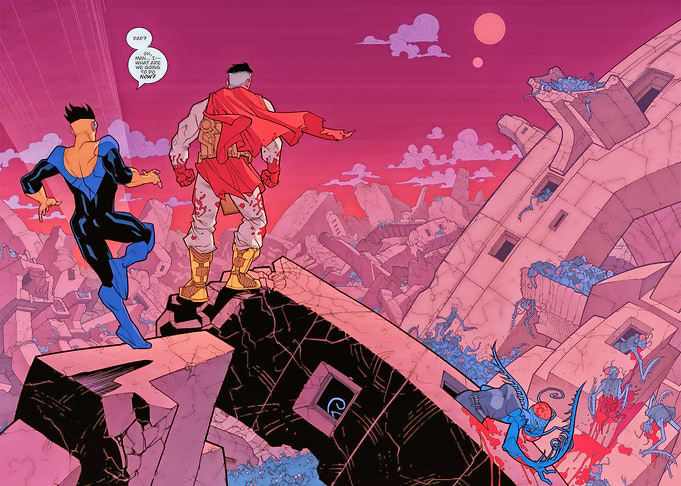 Invincible Comic Book Scene