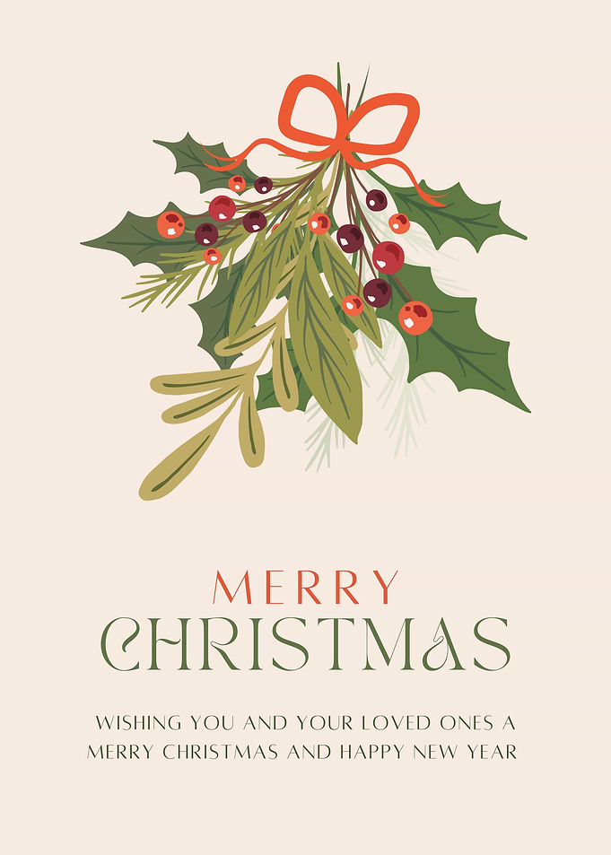 Merry Christmas Holiday Card