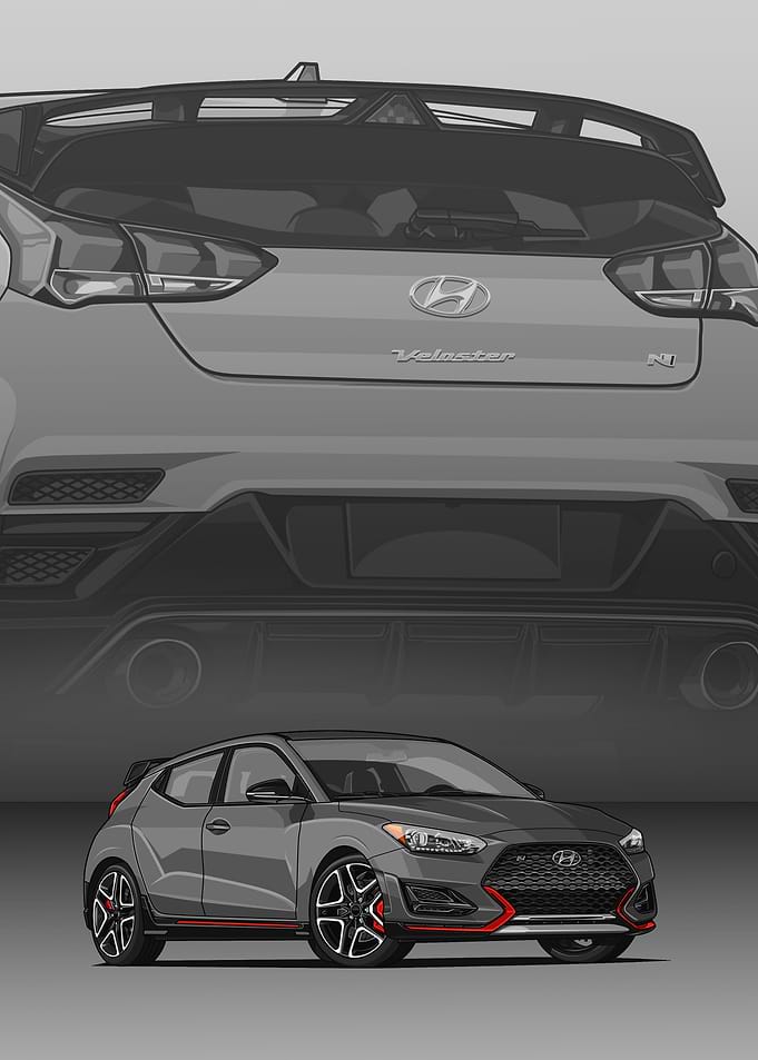 Hyundai Veloster N Illustration