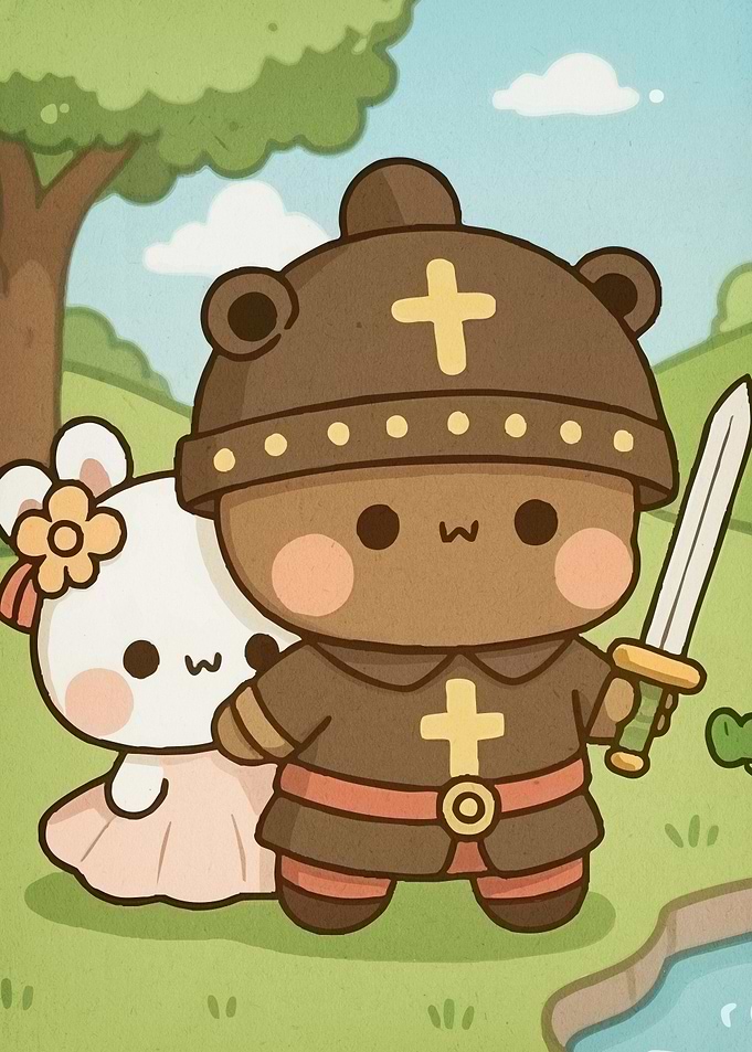 Cute Bear Knight Companion
