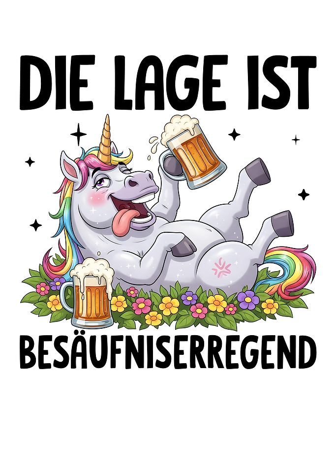 Drunk Unicorn with Beer