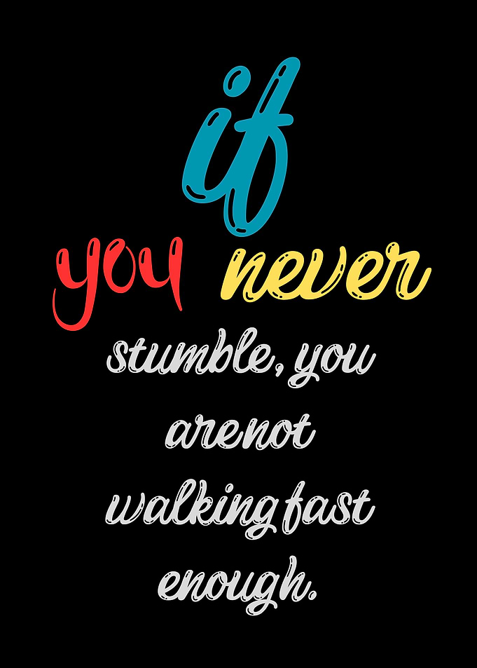 Motivational Quote on Black Background