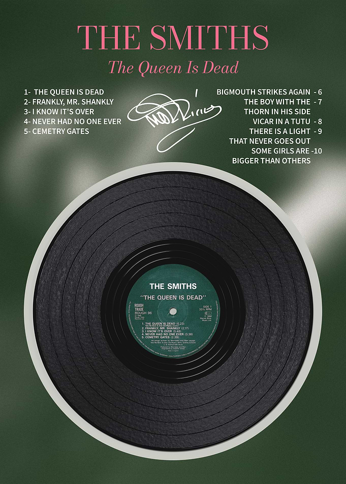 The Queen Is Dead Vinyl Poster