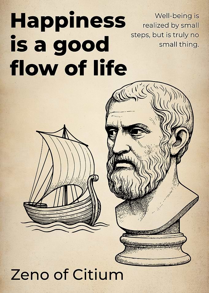 Zeno of Citium Happiness Quote