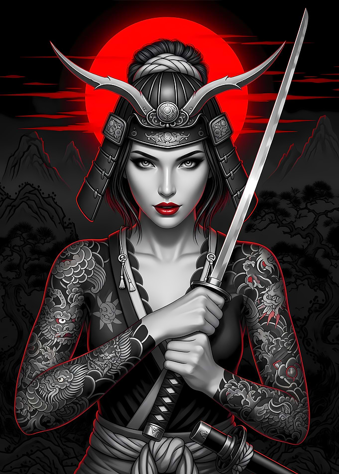 tattooed warrior