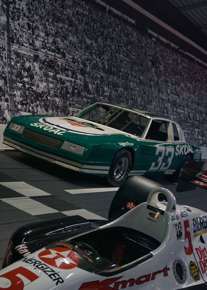 Vintage Race Cars Display