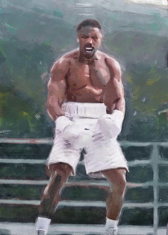 Creed – Digital Painting Tribute to Ryan Coogler’s Boxing Drama