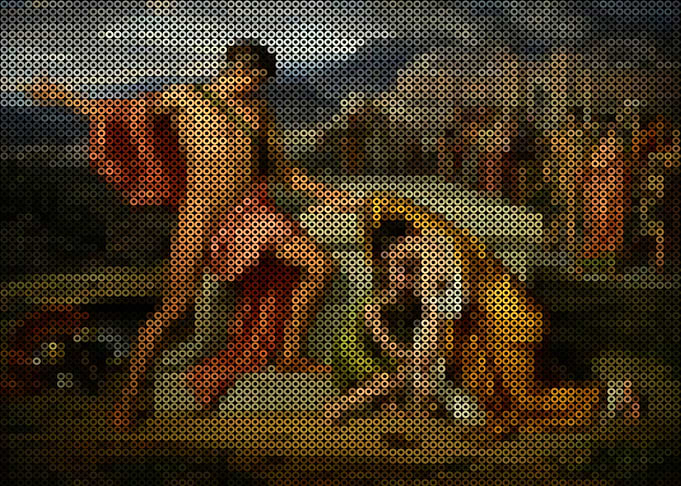 Pyrrhus and Andromache at Hector's Tomb