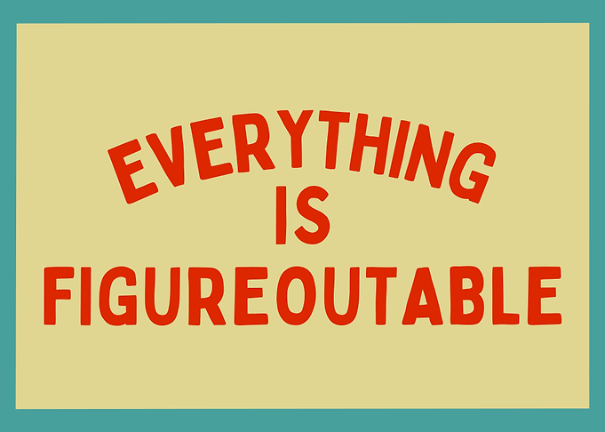 Everything is Figureoutable Text Art