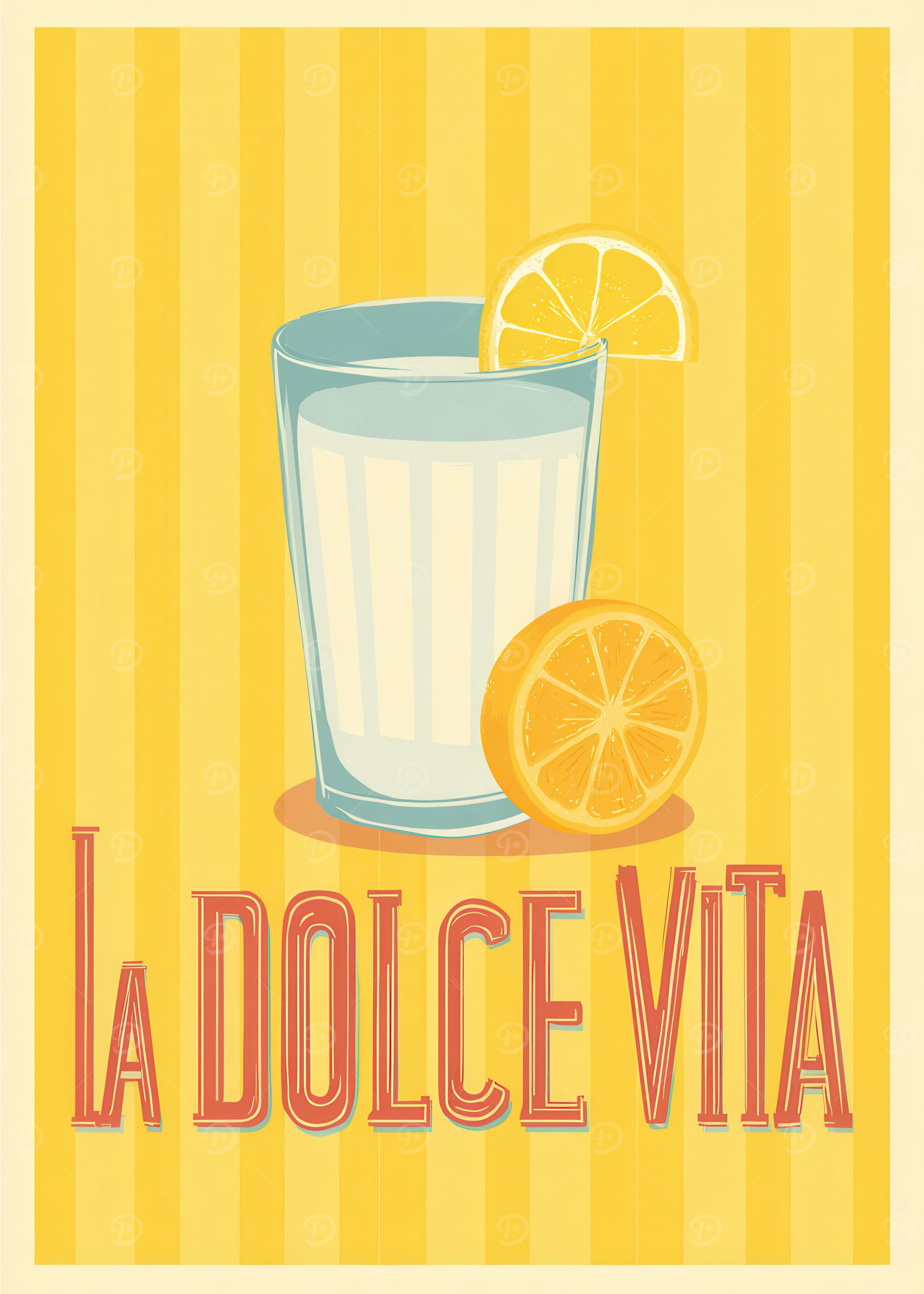La Dolce Vita Lemonade Illustration