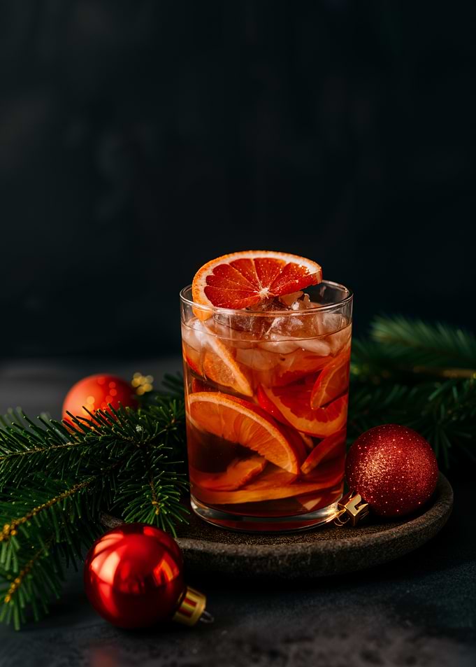 Festive Blood Orange Cocktail