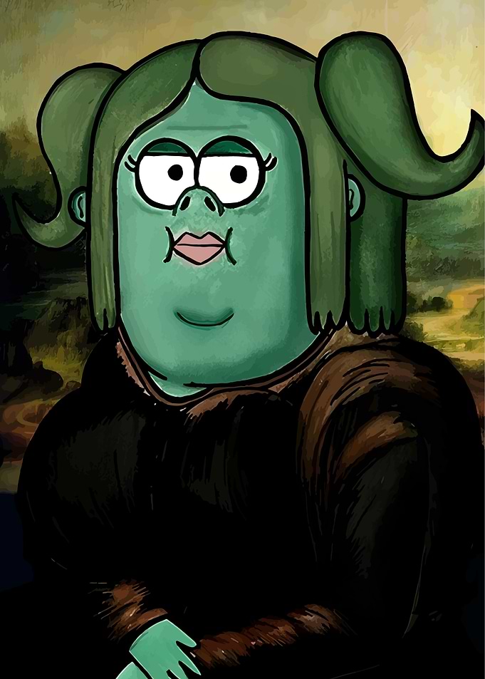Cartoon Mona Lisa Parody