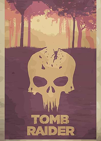 Tomb Raider Skull Poster