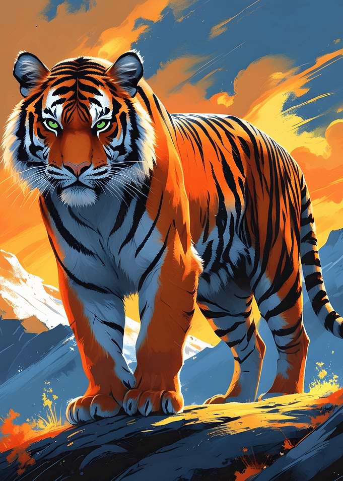 Majestic Tiger Portrait