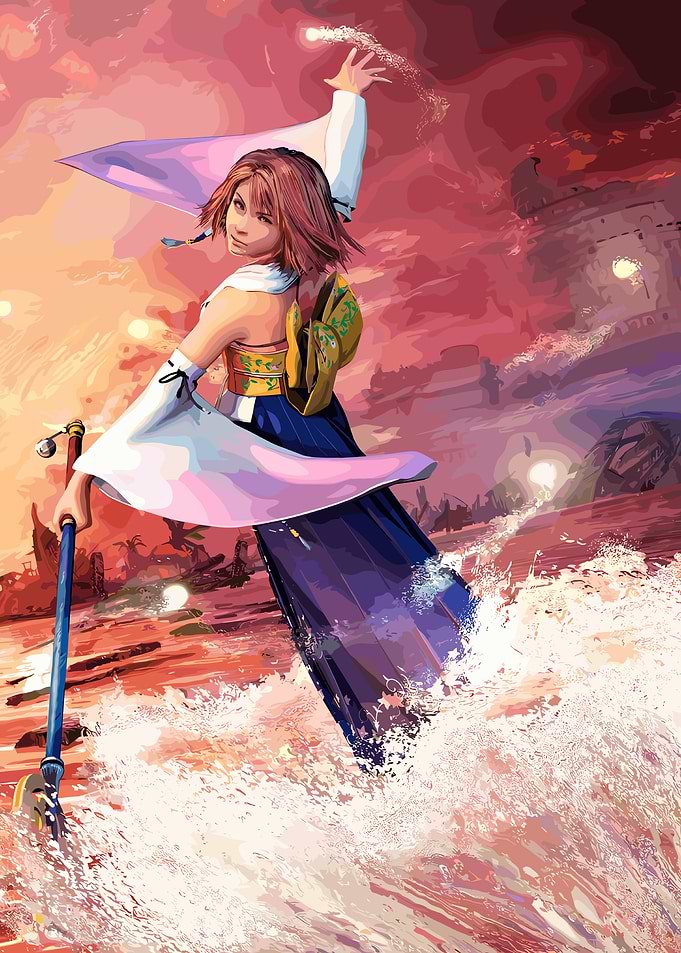 Yuna from Final Fantasy X artwork
