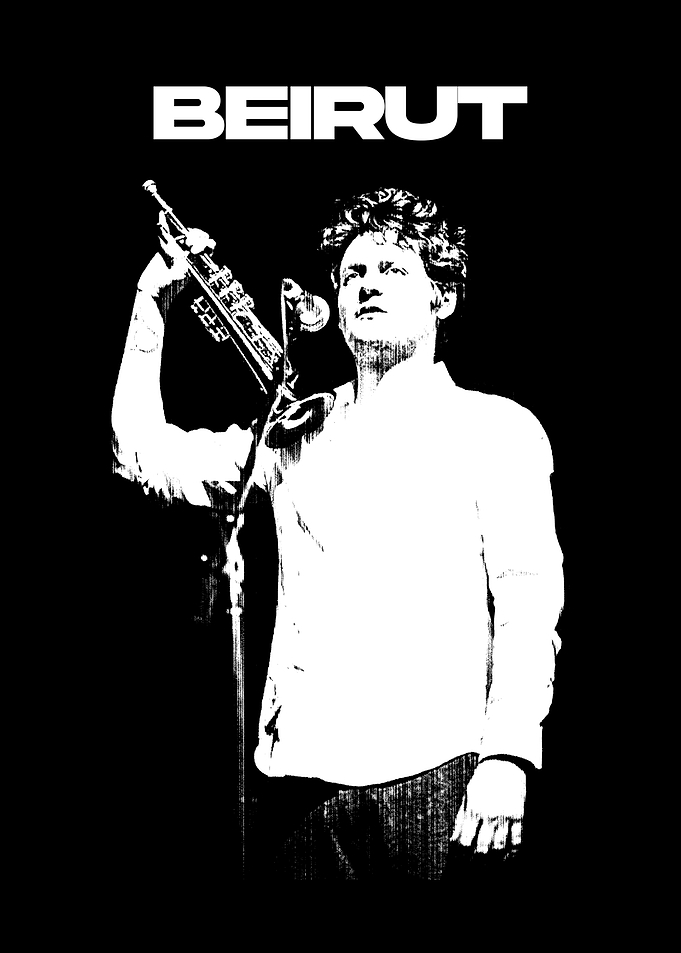 Band Black and White Poster