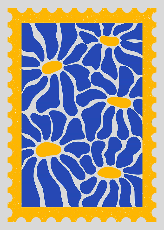 Floral Stamp Art