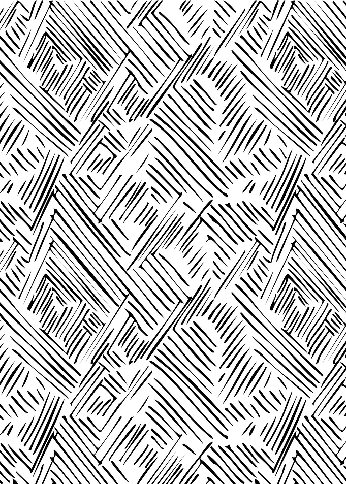 Abstract Black and White Line Pattern
