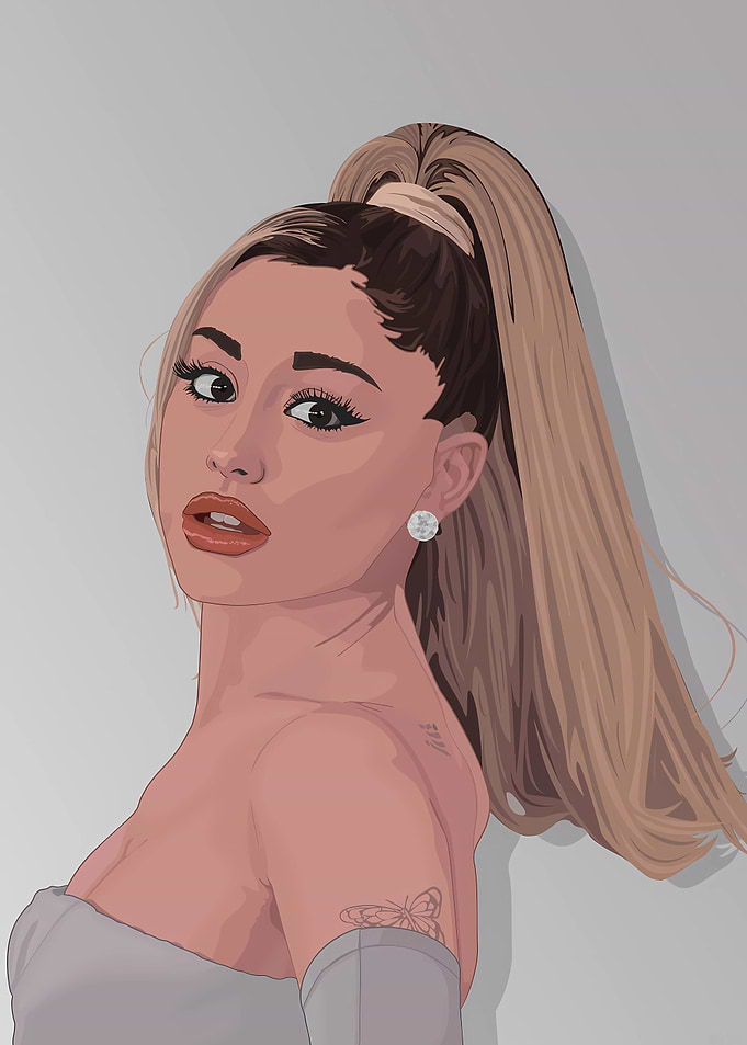 Ariana Grande Digital Portrait