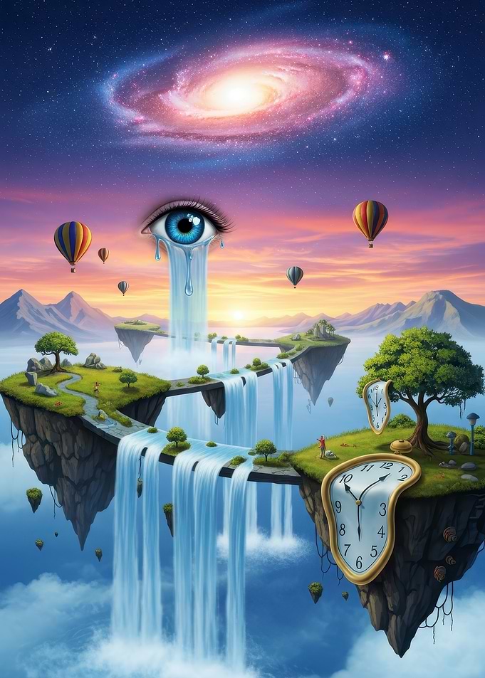 Surreal Floating Islands