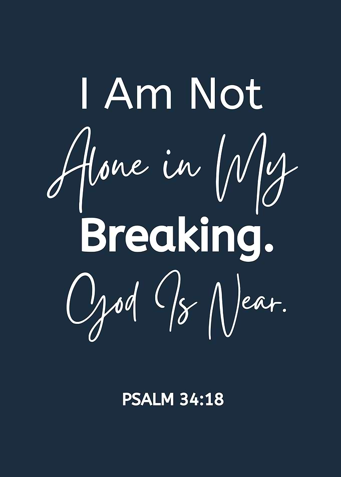 I Am Not Alone Scripture Art