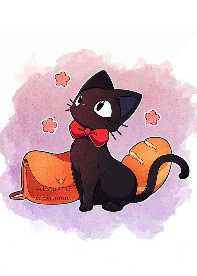Jiji with Baguette and Bag