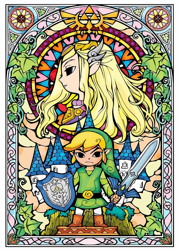 Wind Waker Stained Glass Art