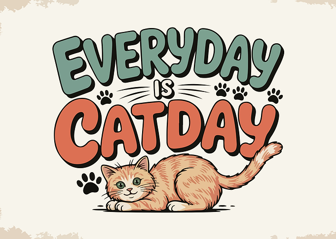 Everyday is Catday Illustration