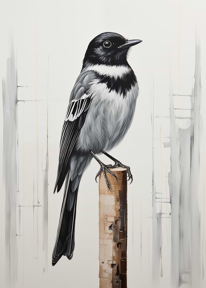 Black and White Bird