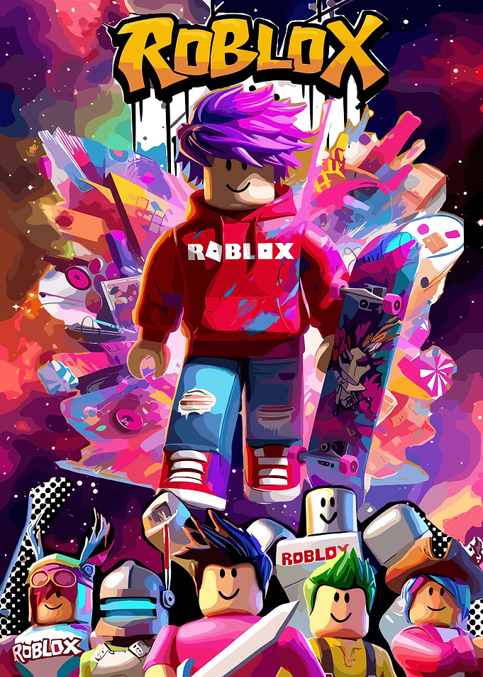 Roblox Character with Skateboard