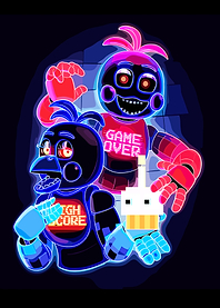Five Nights at Freddy's Neon Art